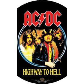 AC/DC - HIGHWAY TO HELL.  import fém kulcstartó