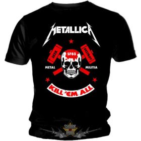 METALLICA - KILL EM ALL S.ZF.  606. zenekaros  póló.  METALLICA - KILL EM ALL S.ZF.  606. zenekaros  póló.