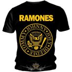 Ramones - Classic logo. Yellow..  MT.514.  zenekaros póló
