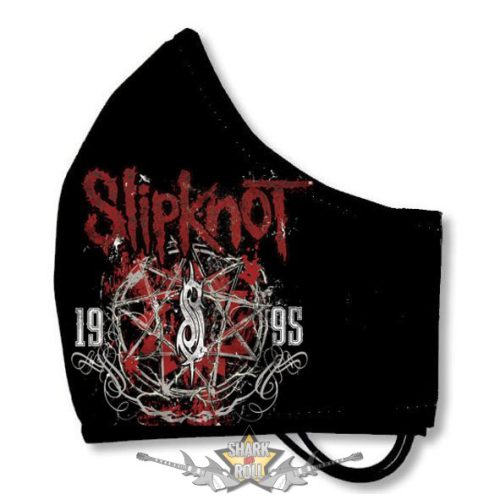 SLIPKNOT - IOWA logo - Textil pamut kétfalas szájmaszk.   maszk, védőmaszk