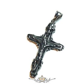   Kereszt - JESUS a kereszten - koponyával..  Stainless Steel. JEG.    nyaklánc, medál