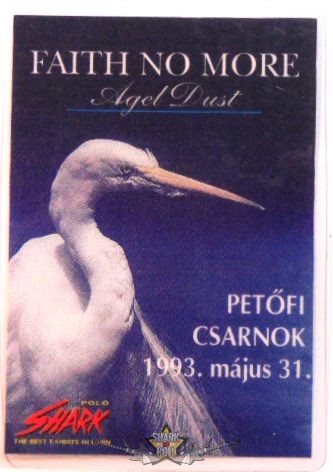 FAITH NO MORE - ANGEL DUST. PECSA.1993,V.31.  Stage pass.