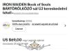 IRON MAIDEN - Book of Souls BAR TOWEL scarf. RITKASÁG !