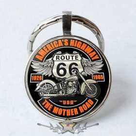 Route 66  - kulcstartó. klasszikus amerikai kulcstartó