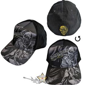   Iron Maiden -Unisex Baseball Cap - Piece Of Mind Greyscale.   Prémium baseball sapka