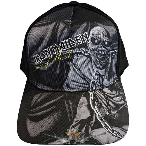 Iron Maiden -Unisex Baseball Cap - Piece Of Mind Greyscale.   Prémium baseball sapka