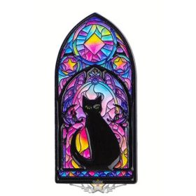 Gothic Black Cat.    import fém  jelvény
