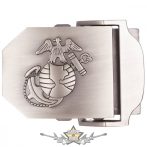 USMC - csat övhöz, ezüst, fém, kb. 4 cm    övcsat
