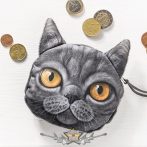   3D Cat coin bag model 4.  3d hatás.  pénztárca, apró pénz tartó