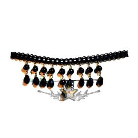Dark Queen Choker. BJ. 094.    nyakpánt, nyakörv, nyakék