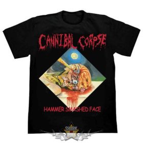 CANNIBAL CORPSE - HAMMER SMASHED FACE.  SD.   férfi zenekaros  póló.    CANNIBAL CORPSE - HAMMER SMASHED FACE.  SD.   férfi zenekaros  póló.