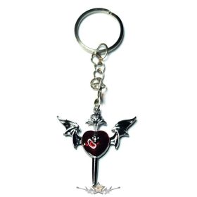   Gothic -  Angel Heart.    fém kulcstartó, táska dísz, Medálnak is használható.