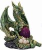 Fényhordozó Fém Sárkány Figura - Light Bearer Metallic Dragon Figurine 19.5cm. U6289X3..  sárkány dísztárgy