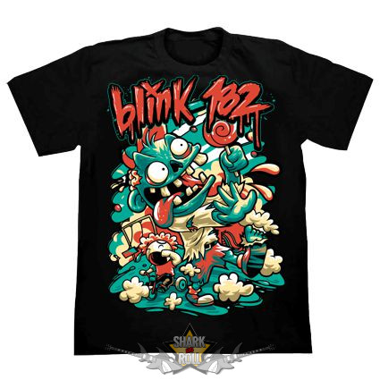 BLINK 182 - CHAOS 2..  SD.  férfi zenekaros  póló. 