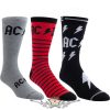 AC/DC - Unisex Sock Guitar Tin. Logos (Multicolour) (UK Size 6.5 - 11)  Fémdobozos Limitált zokni szett