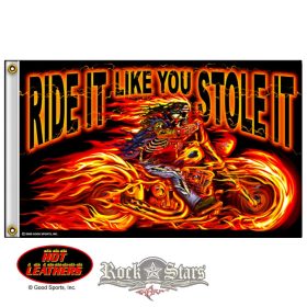 Street Rider Skull Flag. FGA1026.  zászló