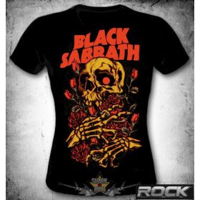 BLACK SABBATH - SKULL & ROSES  MT.087.  női póló