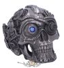 STEAMPUNK - Cybertron Silver Skull 16.5cm. D5998W2.   koponya figura