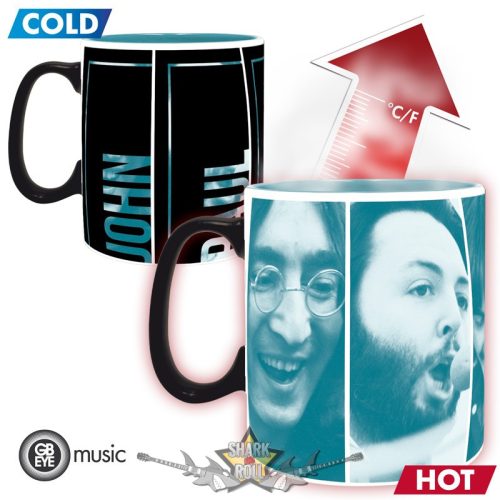 THE BEATLES - Mug Heat Change 460 ml Let it Be. GBYMUG074. hőre változó kép.  zenekaros bögre 