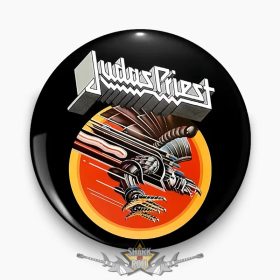 JUDAS PRIEST - Logo 1.  Button Badge. jelvény