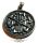 Viking pajzs - rajta keresztezett fegyverekkel. .Stainless Steel.  JEG.  nyaklánc, medál