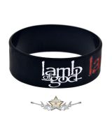 LAMB OF GOD - LOGO -  Rubber Wristband.   szilikon karkötő