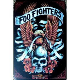 FOO FIGHTERS.   Metal Sign.  20X30.cm. fém tábla kép