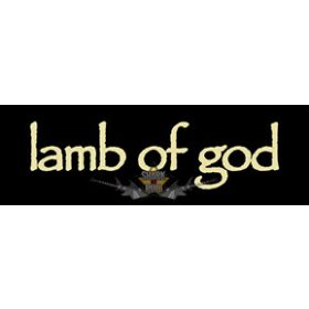 Lamb Of God  -  Logo.  10 x 3.  felvarró