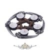 Kasza Pentagram teamécses tartó.  Tealight Holder 15.5cm. U5740U1  illatosító,  mécses tartó