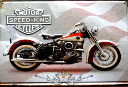 Motor Speed King.  20X30.cm. fém tábla kép
