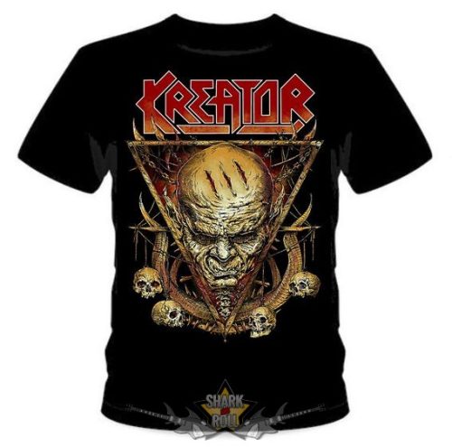 Kreator - Skull logo.  S.ZF.043.  zenekaros  póló. 