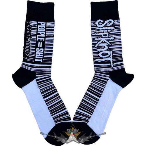 Slipknot - Unisex Ankle Socks.  Barcode (Black) (UK Size 7 - 11)    boka  zokni