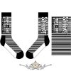 Slipknot - Unisex Ankle Socks.  Barcode (Black) (UK Size 7 - 11)    boka  zokni