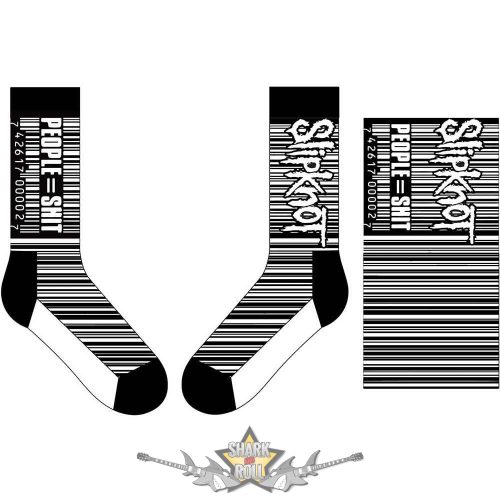 Slipknot - Unisex Ankle Socks.  Barcode (Black) (UK Size 7 - 11)    boka  zokni