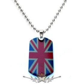 Dog Tag Design - ENGLAND. fém  medál, dog tag.