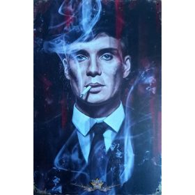   PEAKY BLINDERS - Birmingham bandája.  20X30.cm. fém tábla kép