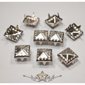   SZEGECS - PIRAMIS. fém 4 karmos punk szegecs 10.db.   rock dekor szegecs