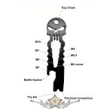   PUNISHER - A PUSZTITÓ - rozsdamentes acél koponyafejű  kulcstartós függő üvegnyitó    fém kulcstartó, sörnyitó