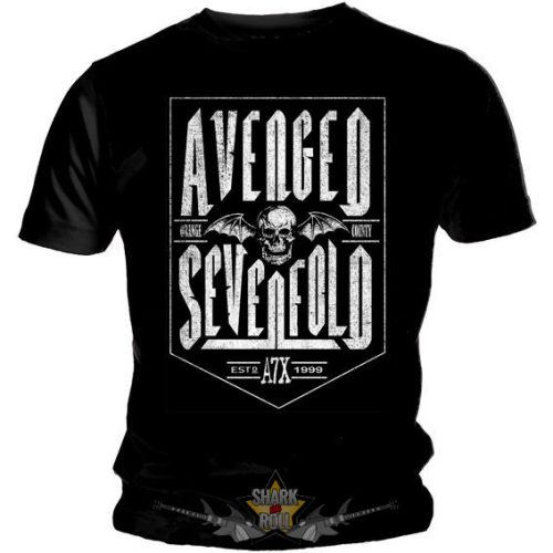 Avenged Sevenfold - Logo.  S.ZF. 602.  férfi zenekaros  póló. 