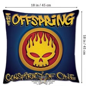   The Offspring - nyomtatott négyzet alakú díszpárnahuzat.  Díszpárna Huzat Cipzárral,  