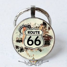 Route 66  - kulcstartó. klasszikus amerikai kulcstartó