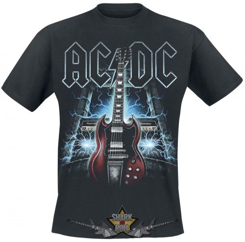 AC/DC - High Voltage Gitar.  S.ZF. 001.  férfi zenekaros  póló. 