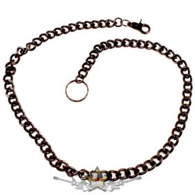   1 soros - Nadráglánc, pénztárcalánc *  Classic  lánc, vastag. 12.mm.széles.85.cm. dark.fekete. JVP.  Chrom. motoros oldal lánc