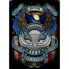 AIRBORNE ARMY.   Metal Sign.  20X30.cm. fém tábla kép