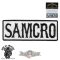 SOA - SONS OF ANARCHY - Samcro logo felvarró