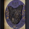 Black Cat Fortune Teller 24cm. d5565t1. Fekete macska jósnő   fantasy dísz