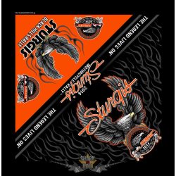 Upwing Eagle Bandana - Official 76th Sturgis Motorcycle Rally. .USA.  vászon kendő