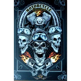   MOTORCYCLE - LIVE TO RIDE.   Metal Sign.  20X30.cm. fém tábla kép