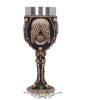 Kehely -  Three Wise Skeleton Goblet 20cm. U6718A24.  fantasy dísz, kehely. serleg