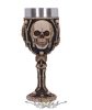 Kehely -  Three Wise Skeleton Goblet 20cm. U6718A24.  fantasy dísz, kehely. serleg